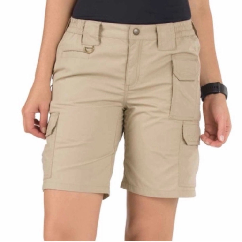 NWT 5.11 Tactical Tan / Khaki Cotton Cargo Shorts Size 8
